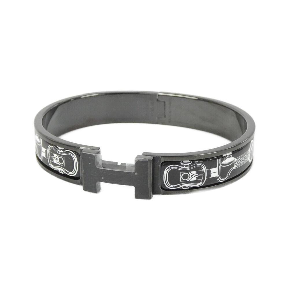 HERMES Black Charm Bracelet